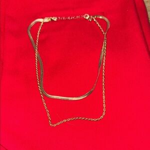 Gold Minimalist Double-Layer Necklace